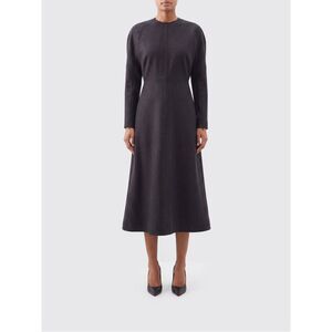 Victoria Victoria Beckham Dolman Midi Dress In Virgin Wool With Long Sleeves